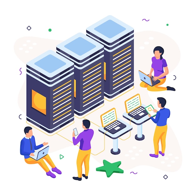 An illustration design of data center