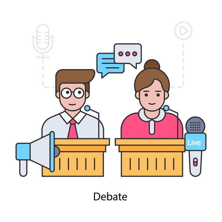 Vector 討論のイラストデザイン