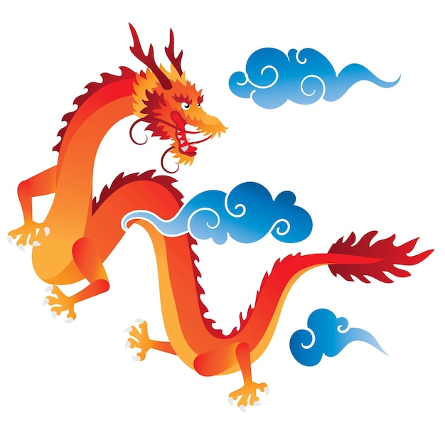Illustration Design of Dragon Year Prosperity Unleashed in Lunar New Year