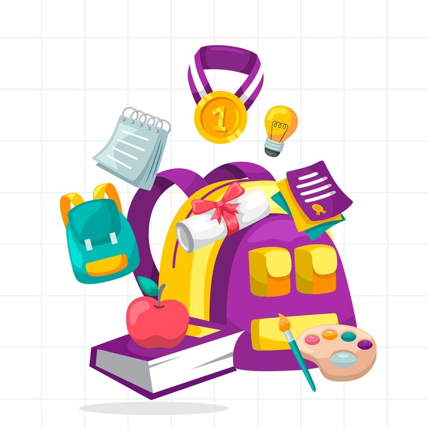 Vector illustration design for education school