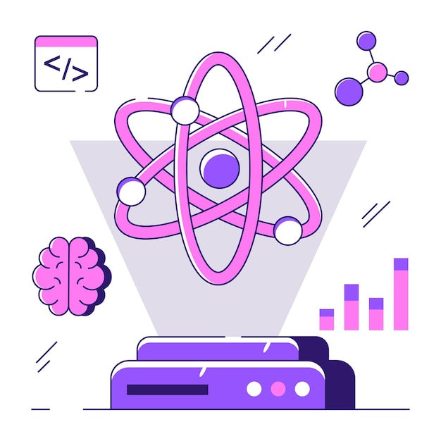 科学のイラストデザイン