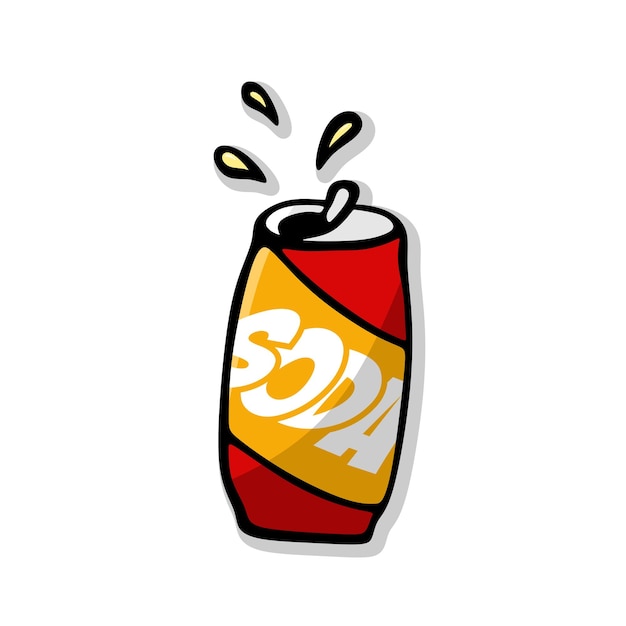 Illustration design of soda drink