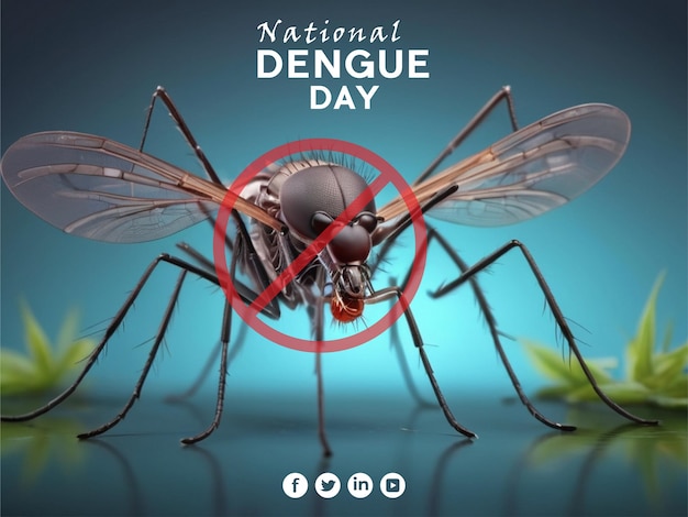 Illustration design template for World Dengue Day