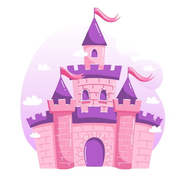 Vector illustration design with castle