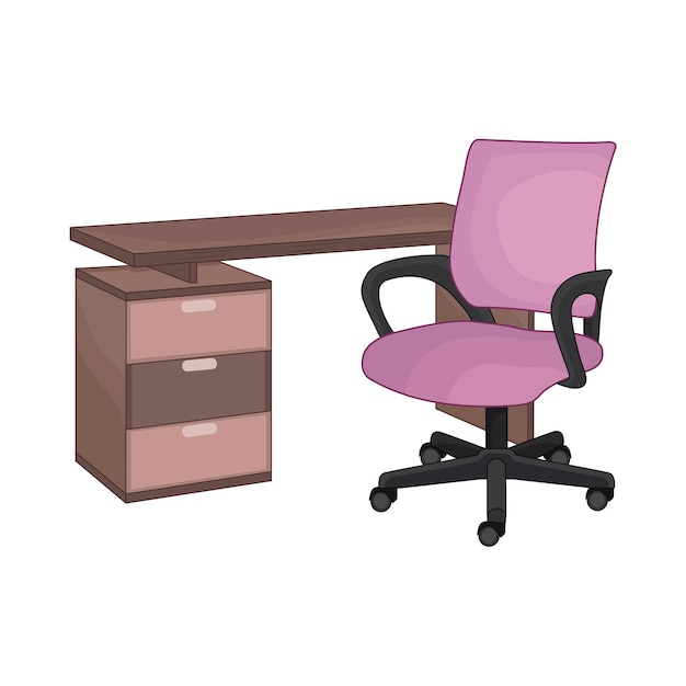 Illustration of desk