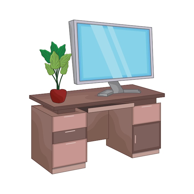 Illustration of desk