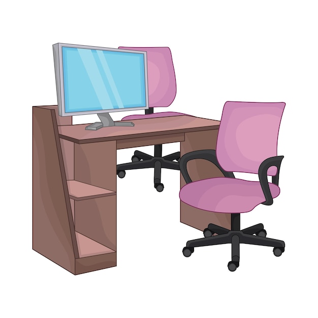 Illustration of desk