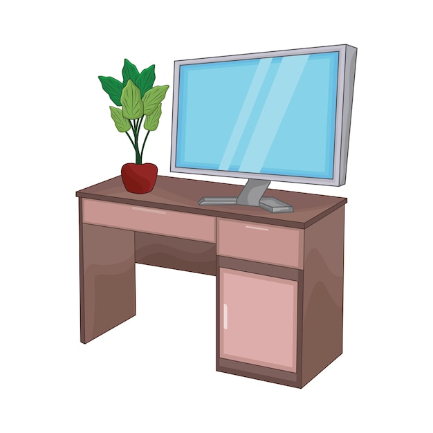 Illustration of desk