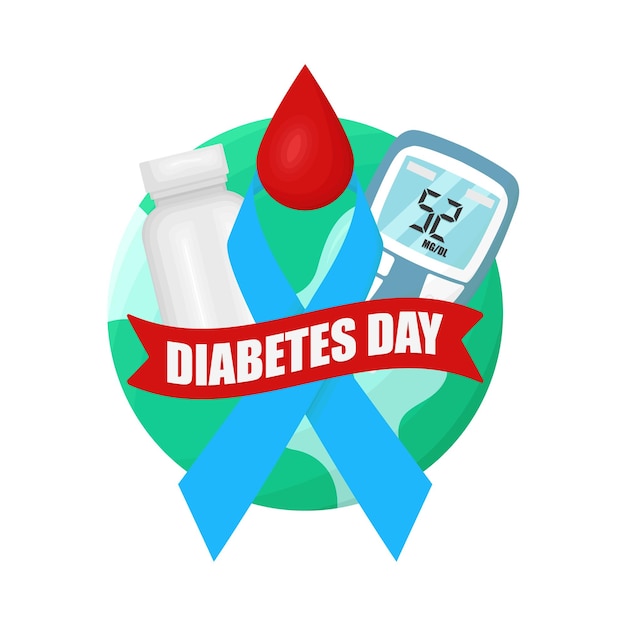 Vector illustration of diabetes