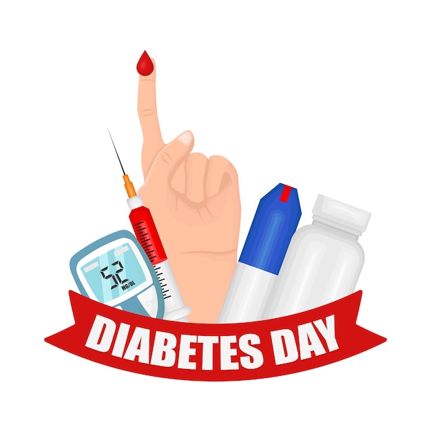 Vector illustration of diabetes