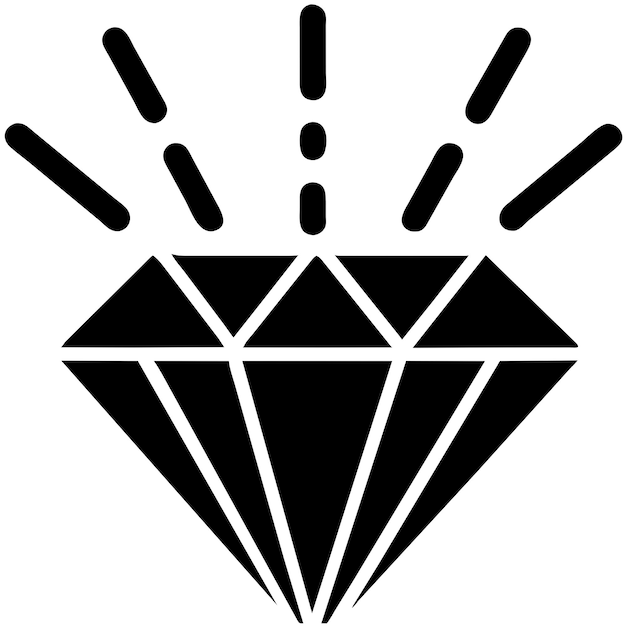 Vector illustration of a diamond