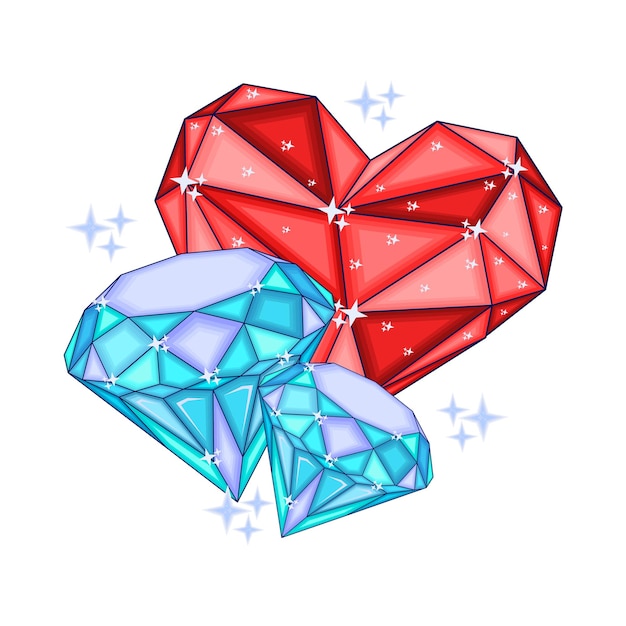 Vector illustration of diamond