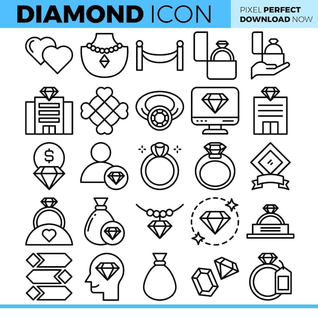 Vector illustration of diamond