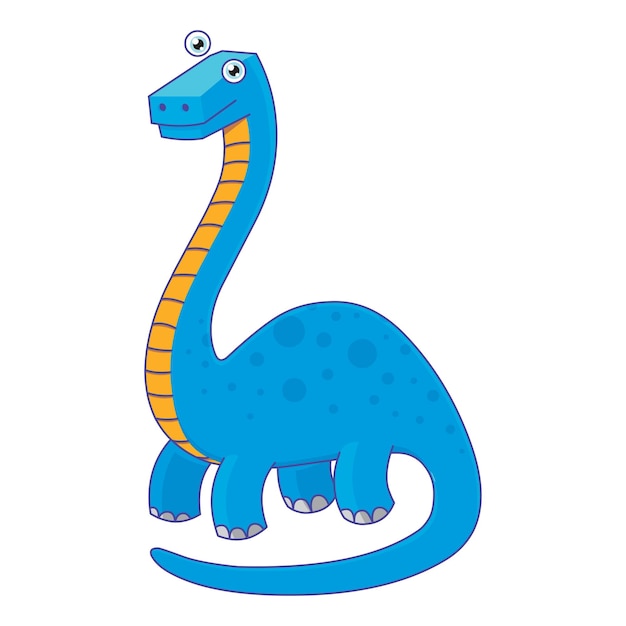 Vector illustration of dino brontosaur