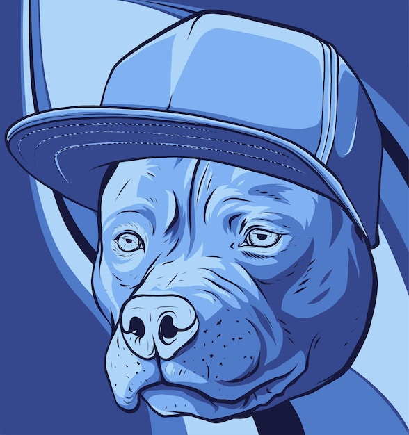 色の背景の犬のイラスト