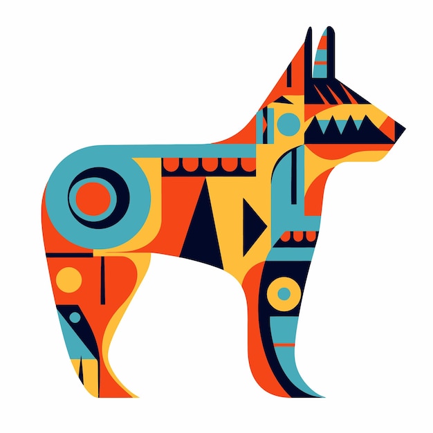 Vector illustration of a dog