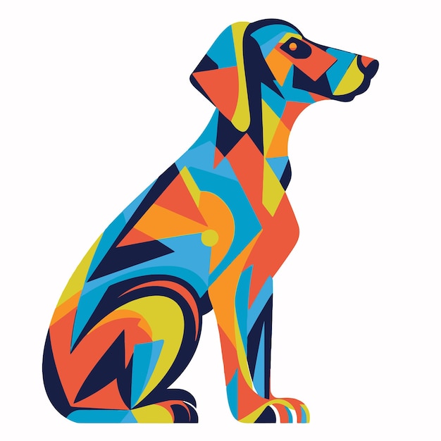 Vector illustration of a dog