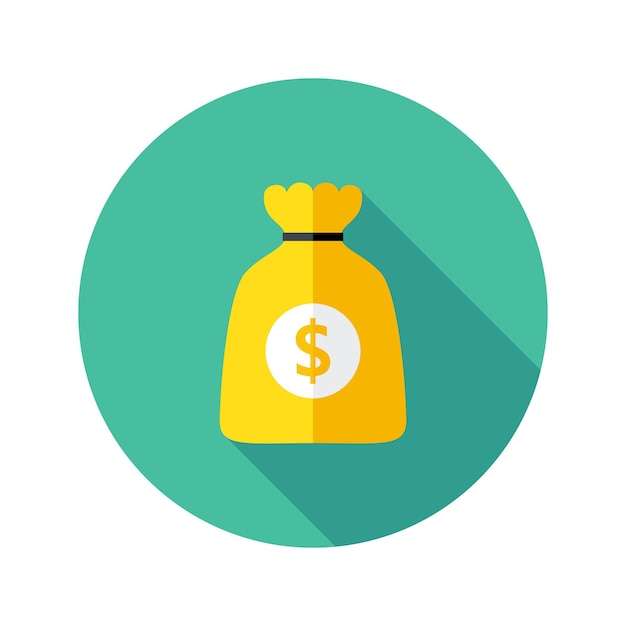 Dollar Money Icon Bag Vector Stock Vector (Royalty Free) 192639320