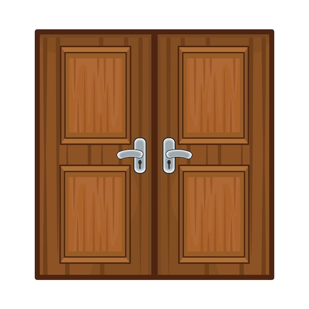 Vector illustration of door