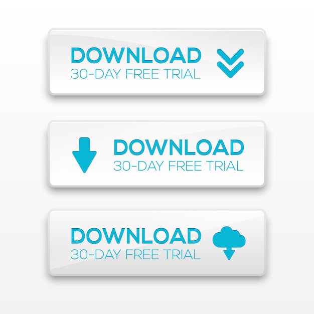 Vector illustration of download buttons.