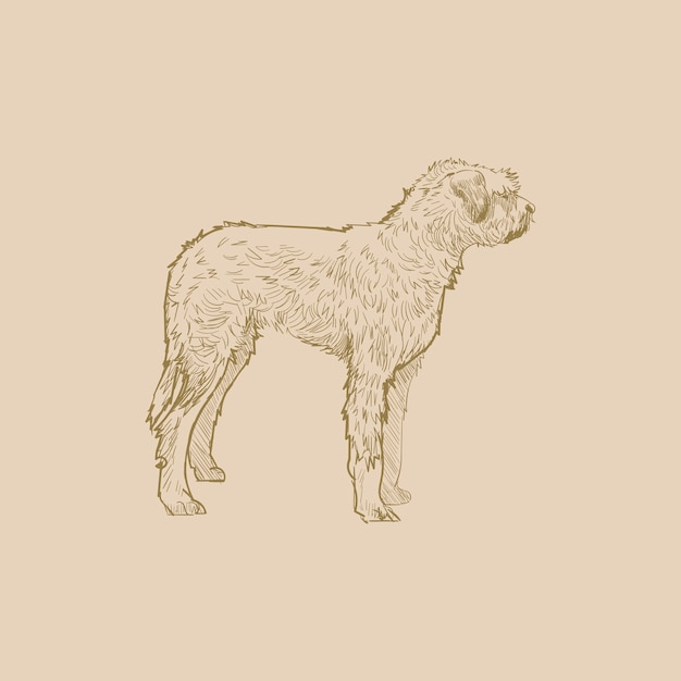 ベクトル 犬のイラストの描画スタイル