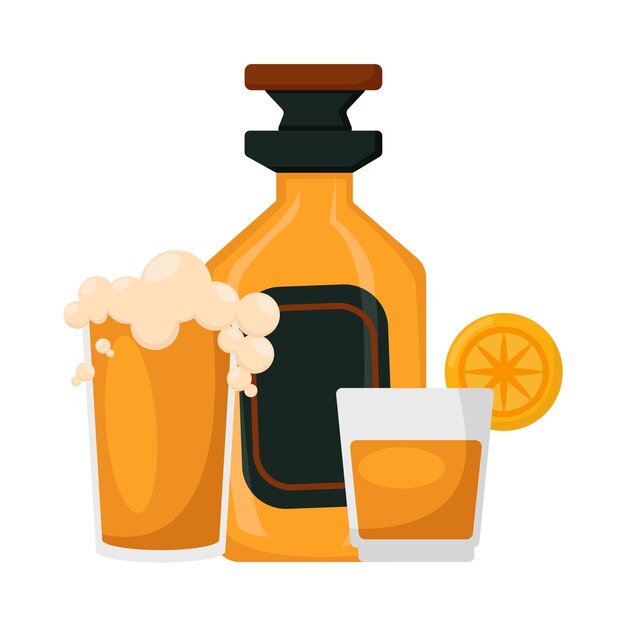 Vector illustration of drink