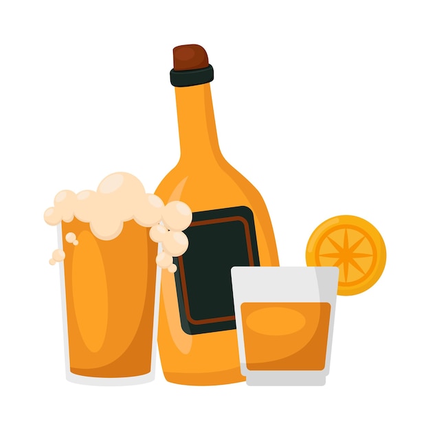 Vector illustration of drink