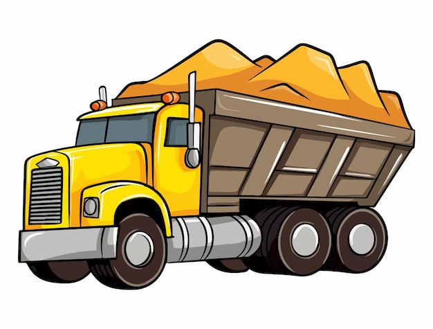 Illustration of a Dump Truck