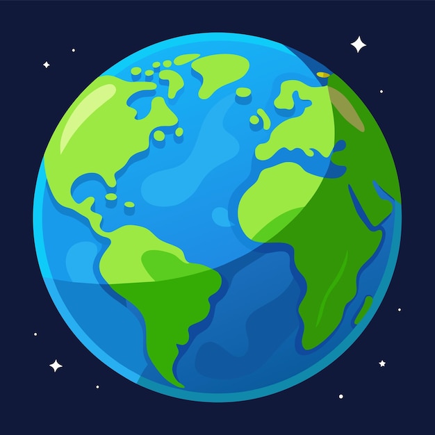 Vector illustration of earth