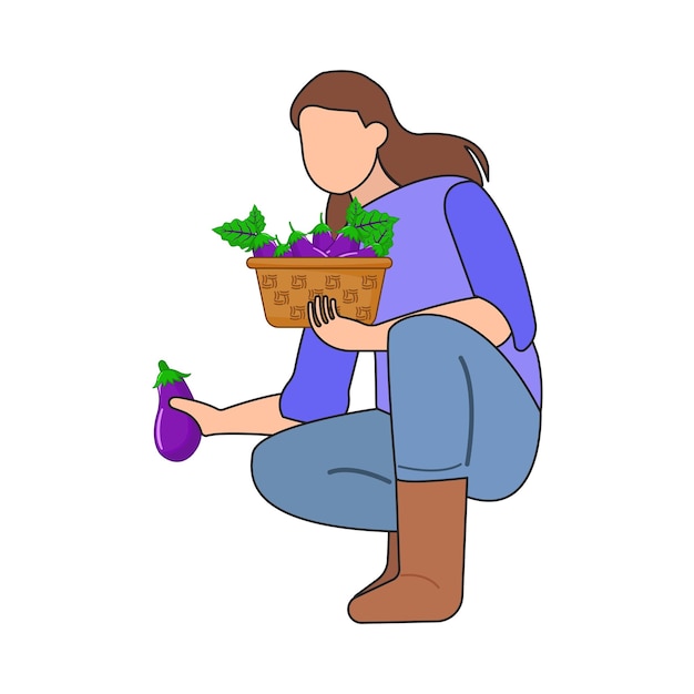 Illustration of eggplant