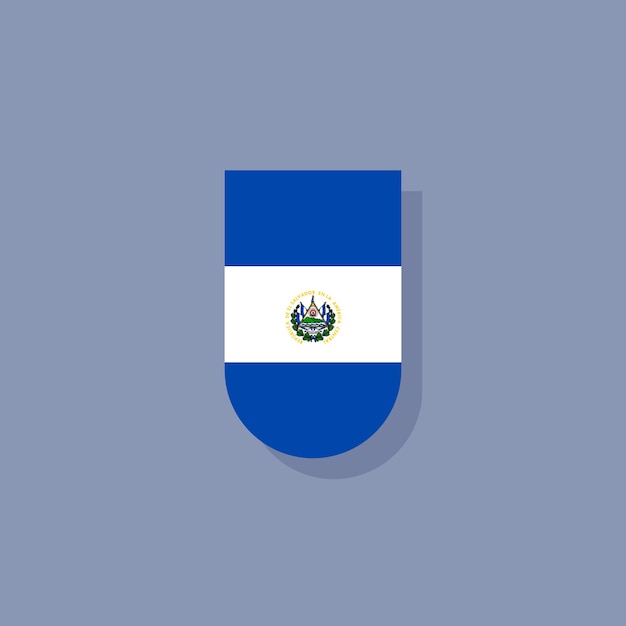 Illustration of El Salvador flag Template