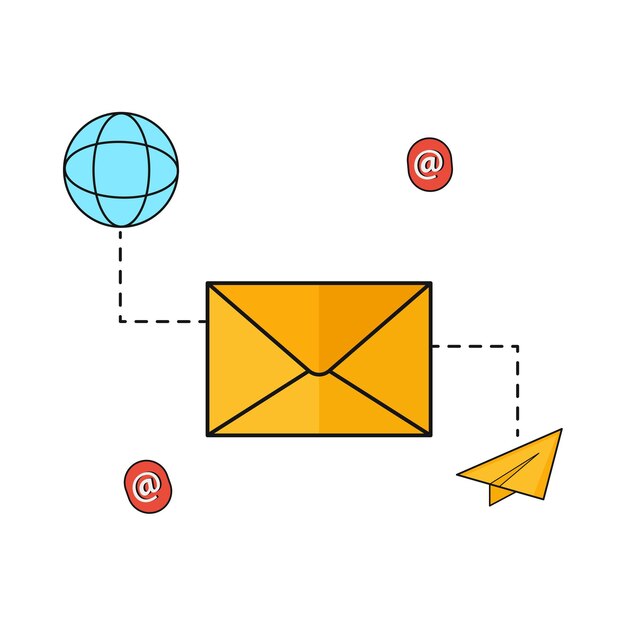 Vector illustration of email marketing