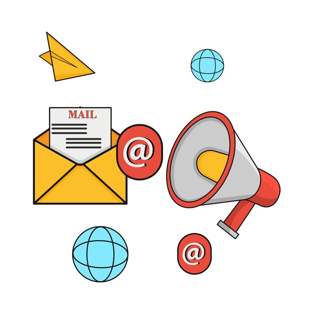 Illustration of email marketing