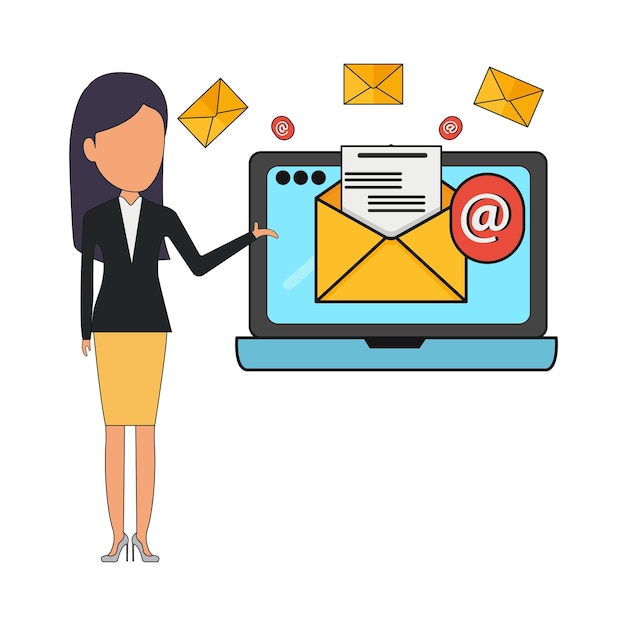 Illustration of email marketing