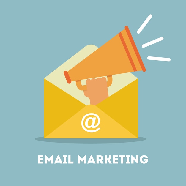 Illustrazione di email marketing