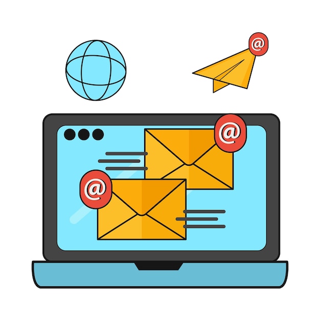 Vector illustration of email