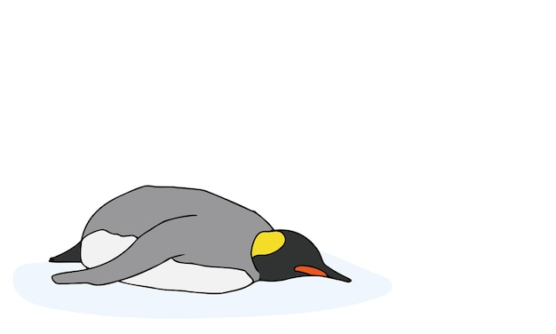 Illustration of emperor penguin