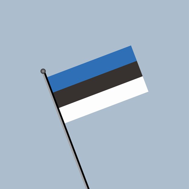 Vector illustration of estonia flag template