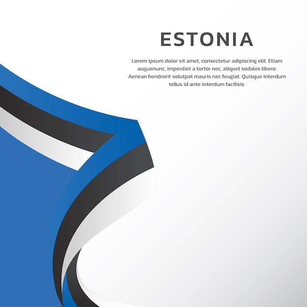 Illustration of estonia flag template