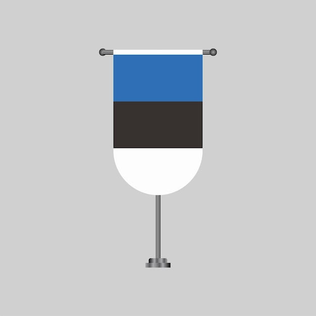 Vector illustration of estonia flag template