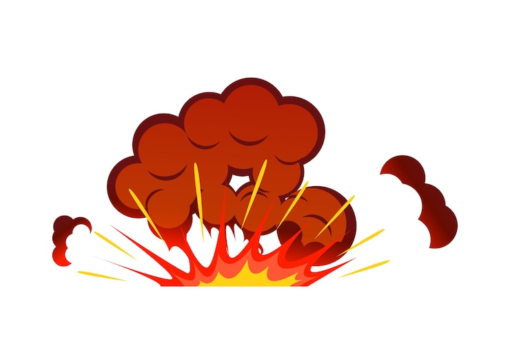 Vector illustration of explosion
