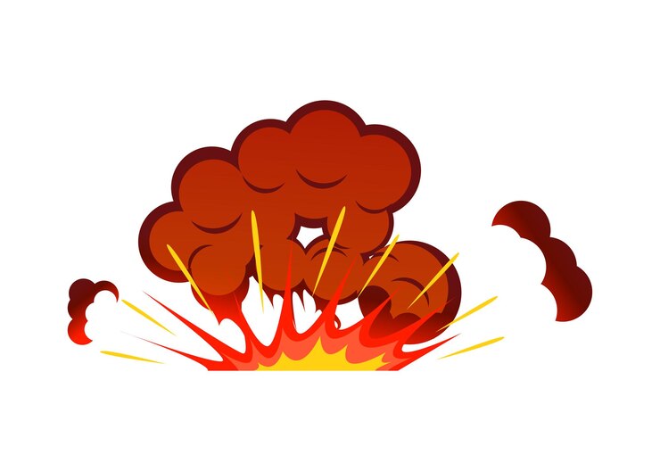 Vector illustration of explosion