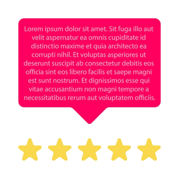 Vettore illustrazione del feedback