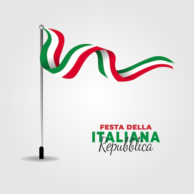 Vettore illustrazione della festa della repubblica italiana. festa della repubblica italiana.