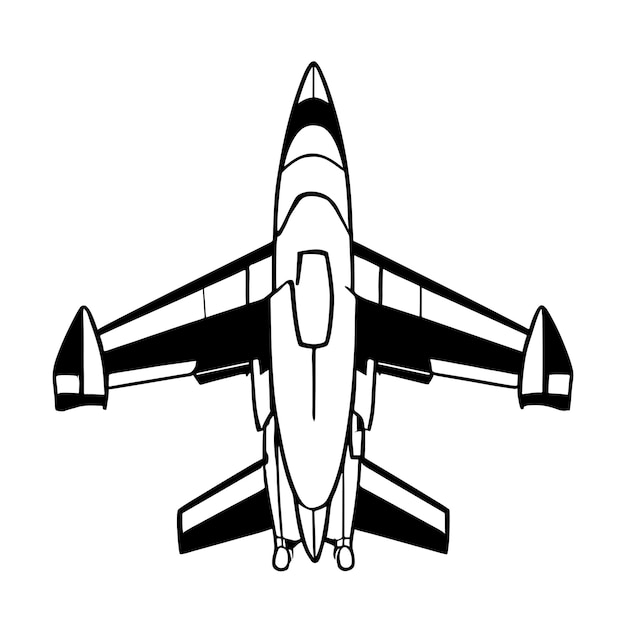 illustration of fighter plane aircraft