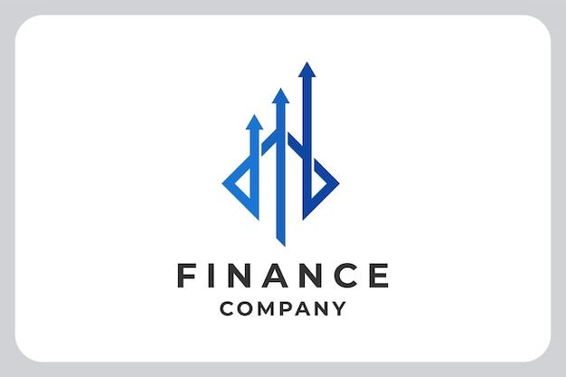 Illustration Finance growth company logo design vector