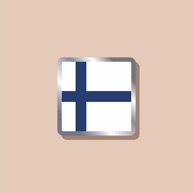 Illustration of Finland flag Template