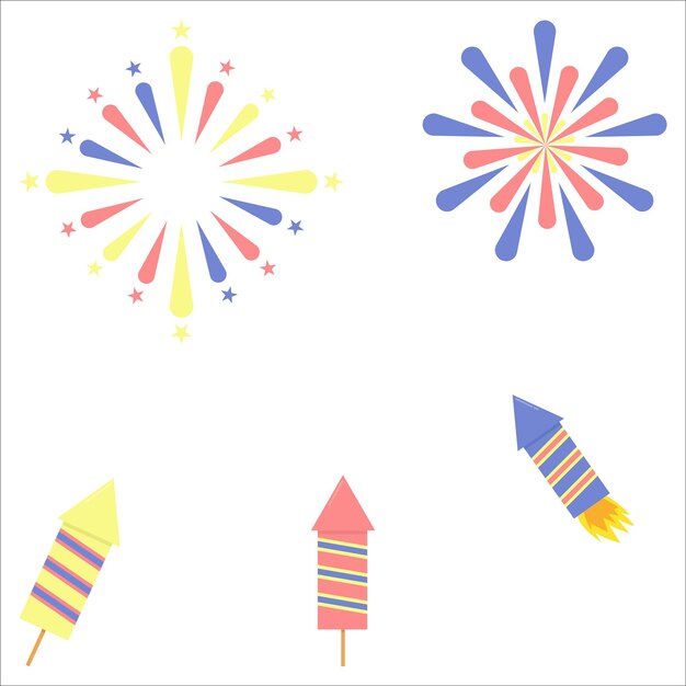 Vector illustration of firework