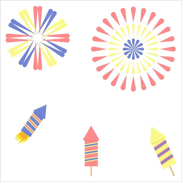 Vector illustration of firework