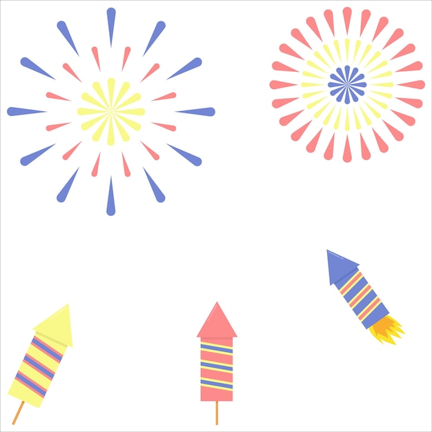 Vector illustration of firework